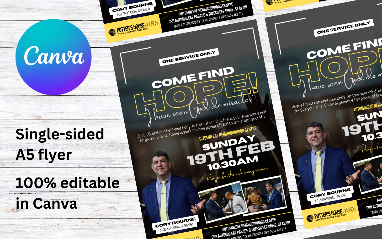 Download Come Find Hope A5 Flyer (one event)
